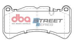 Disc Brakes Australia - Disc Brakes Australia DB1845SS DBA Street Series Front Brake Pads - Image 1