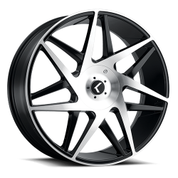 Kraze Wheels - Kraze Wheels KR185 Double Down 22x8.5 5x100/4 5 38mm Black KR185-22803B38 - Image 1