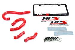HPS Performance - HPS 57-1473-Red Red Heater Coolant Hose Kit for 12-15 Jeep Grand Cherokee WK2 - Image 2