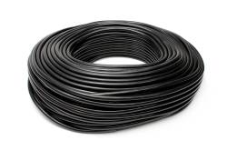 HPS Performance - HPS HTSVH2-BLKx50 5/64" 2mm ID Silicone Vacuum Hose Tubing Black 50' L Roll - Image 1