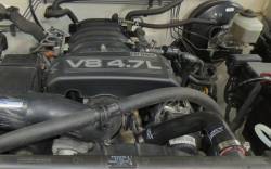 HPS Performance - HPS 57-1224-BLK Black Radiator Hose Kit for 01-07 Toyota Sequoia V8 4.7L - Image 2