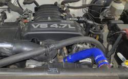 HPS Performance - HPS 57-1224-BLUE Blue Radiator Hose Kit for 01-07 Toyota Sequoia V8 4.7L - Image 2