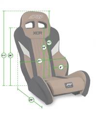 PRP - PRP A8001-PORXP-C79-203 XCR Suspension Seats Kit for RZR PRO XP/R Turbo S Pair - Image 4
