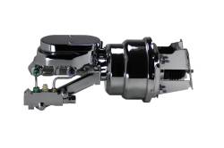 Leed Brakes - Leed Brakes 4L6B2 7" Dual Power Booster 1-1/8" Bore Master Disc/Drum Chrome - Image 1