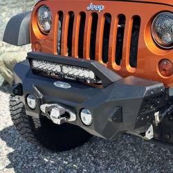 Rock Slide Engineering - Rock Slide FB-S-310-JK Appalachian Stubby Front Bumper w/Winch Plate Wrangler JK - Image 6