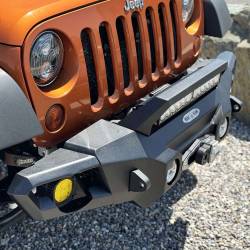 Rock Slide Engineering - Rock Slide FB-F-310-JK Appalachian Mid Front Bumper w/Winch Plate Wragnler JK - Image 6