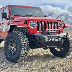 Rock Slide Engineering - Rock Slide FB-S-310-JL Appalachian Stubby Bumper w/Winch Plate for Jeep JL/JT - Image 3