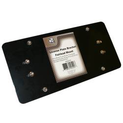 Bulldog Winch - Bulldog Winch 20278 License Plate Bracket Fairlead Mount Black Truck & Jeep - Image 1