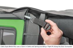 MasterTop - MasterTop 14300324 Twill Cable Style Bimini Top Plus for 07-09 Wrangler JK 2DR - Image 2