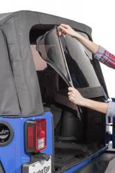 MasterTop - MasterTop 16010935 Top Window Tinted Glass Dia Vinyl for 11-18 Wrangler JK 4DR - Image 2