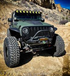 Motobilt - Motobilt MB1149-BB Tomahawk Frame Chop Front Bumper w/Bull Bar for Jeep JK/JL/JT - Image 3