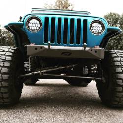 Motobilt - Motobilt MB1000 Stubby Front Bumper Bare Steel for Jeep Wrangler YJ/TJ - Image 8