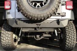 Motobilt - Motobilt MB1010 Bare Steel Rear Stubby Bumper for 07-18 Jeep Wrangler JK - Image 6
