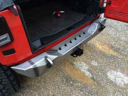 Motobilt - Motobilt MB1010 Bare Steel Rear Stubby Bumper for 07-18 Jeep Wrangler JK - Image 10