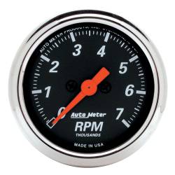 AutoMeter - AutoMeter 1477 Designer Black In-Dash Tachometer Gauge 7000RPM 2-1/16" - Image 1