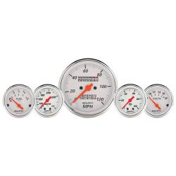 AutoMeter - AutoMeter 1311 Arctic White 5 Gauge Speedo/Oil/Water/Volt/Fuel 3-1/8" & 2-1/16" - Image 1