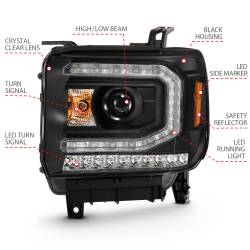 Anzo USA - Anzo USA 111485 Projector Headlight Set for 16-19 Sierra 1500 - Image 4