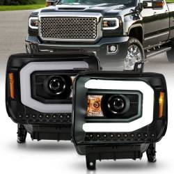 Anzo USA - Anzo USA 111513 Projector Headlight Set w/Halo - Image 1