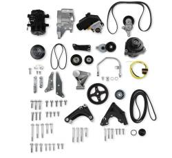 Holley - Holley Performance 20-163BK Accessory Drive Belt Kit for 1900 GM Car LS 294-427 - Image 1