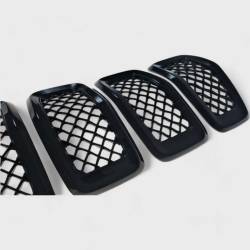 Trim Illusion - Trim Illusion ABS6473BLK Black Front Grille Overlay for 14-18 Jeep Cherokee - Image 2