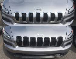 Trim Illusion - Trim Illusion ABS6473BLK Black Front Grille Overlay for 14-18 Jeep Cherokee - Image 4