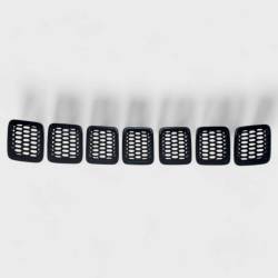Trim Illusion - Trim Illusion ABS6478BLK Black Front Grille Overlay for 17-21 Jeep Compass - Image 1