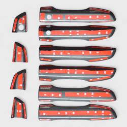 Trim Illusion - Trim Illusion DH6238BLK Front/Rear Door Handle Covers Black Honda Civic - Image 3