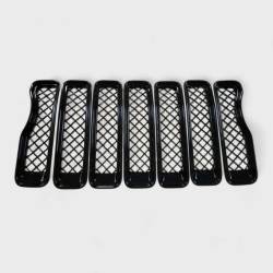 Trim Illusion - Trim Illusion ABS6495BLK Black Front Grille Overlay for 18-23 Wrangler Rubicon - Image 1