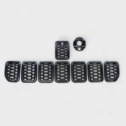 Trim Illusion - Trim Illusion ABS6534BLK Black Front Grille Overlay for 21-25 Grand Cherokee WL - Image 1