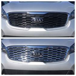 Trim Illusion - Trim Illusion ABS488 Chrome Front Grille Overlay for 19-20 Kia Sorento - Image 4