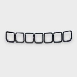 Trim Illusion - Trim Illusion ABS6591BLK Black Front Grille Overlay for 22-25 Jeep Compass - Image 1
