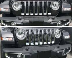 Trim Illusion - Trim Illusion ABS495 Chrome Front Grille Overlay for 18-23 Wrangler Rubicon JL - Image 4