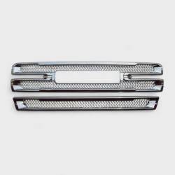 Trim Illusion - Trim Illusion ABS496 Chrome Front Grille Overlay 19-21 GMC Sierra 1500 SLT/AT4 - Image 1