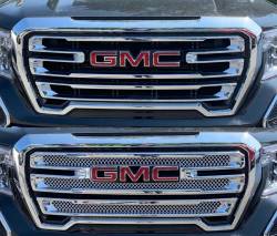 Trim Illusion - Trim Illusion ABS496 Chrome Front Grille Overlay 19-21 GMC Sierra 1500 SLT/AT4 - Image 4