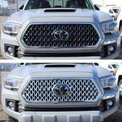 Trim Illusion - Trim Illusion ABS493 Chrome Front Grille Overlay for 18-19 Tacoma TRD Sport - Image 4