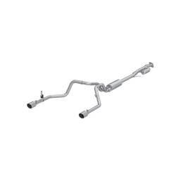 MBRP Exhaust - MBRP Exhaust S5021AL AL 3" Cat-Back 2.5" Dual Rear Exit 19-26 Silv//Sierra 1500 - Image 1