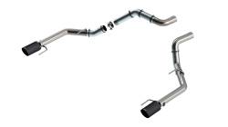 Borla - Borla 60727CFBA Tail Pipes Truck Single Split Rear Exit 21-26 F150 Raptor - Image 1