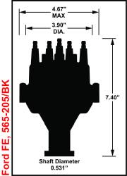 Holley EFI - Holley EFI 565-205BK Distributor - Image 8