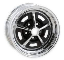 Scott Drake - Scott Drake D1ZZ-1007-DR Magnum 500 14x6 5x4.5 -12mm Black/Chrome - Image 2