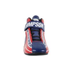 Simpson Safety - Simpson Safety DX2165P DNA X2 Racing Shoes 16.5 Red/White/Blue - Image 2