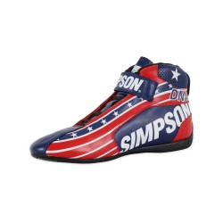 Simpson Safety - Simpson Safety DX2165P DNA X2 Racing Shoes 16.5 Red/White/Blue - Image 3