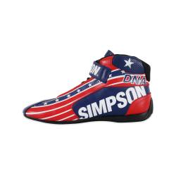 Simpson Safety - Simpson Safety DX2165P DNA X2 Racing Shoes 16.5 Red/White/Blue - Image 4