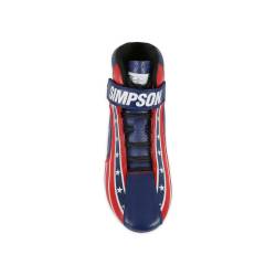 Simpson Safety - Simpson Safety DX2165P DNA X2 Racing Shoes 16.5 Red/White/Blue - Image 6