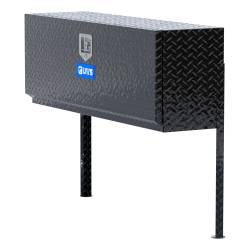 UWS - UWS EC40012 Gloss Black Aluminum 48" Single-Door Topside Truck Tool Box - Image 1