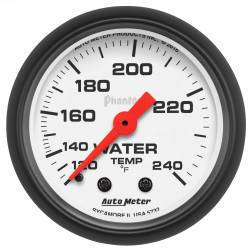 AutoMeter - AutoMeter 5732 Phantom Mechanical Water Temperature Gauge 120-240F/6' 2-1/16" - Image 1