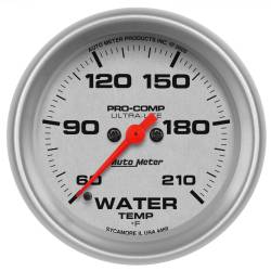AutoMeter - AutoMeter 4469 Ultra-Lite Water Temperature Gauge 60-210F 2-5/8" Stepper Motor - Image 1