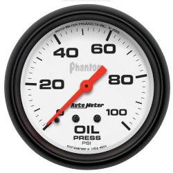 AutoMeter - AutoMeter 5821 Phantom Mechanical Oil Pressure Gauge 0-100PSI 2-5/8" - Image 1