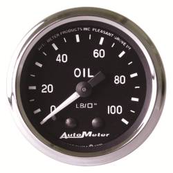 AutoMeter - AutoMeter 201006 Cobra Mechanical Oil Pressure Gauge 0-100 PSI 2-1/16" - Image 1