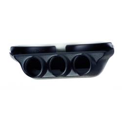 AutoMeter - AutoMeter 18023 Triple Overhead Console Black 2-1/16" for 99-07 Silverado/Sierra - Image 1