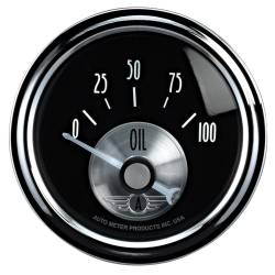 AutoMeter - AutoMeter 2028 Prestige Air Core Blk Diamond Oil Pressure Gauge 0-100PSI 2-1/16" - Image 1